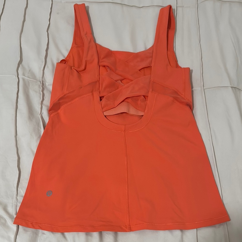 Lululemon Orange Athletic Top